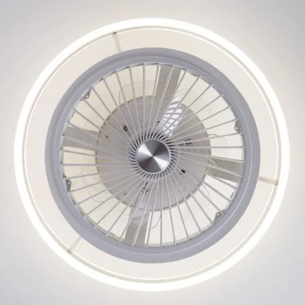 Deckenventilator Mit Beleuchtung LED Fan Deckenleuchte Dimmbare Deckenlampe Mit Fernbedienung Moderne Ultra Leises Lüfterlicht Für Wohnzimmer Schlafzimmer Kinderzimmer Esszimmer Pendelleuchte,Schwarz