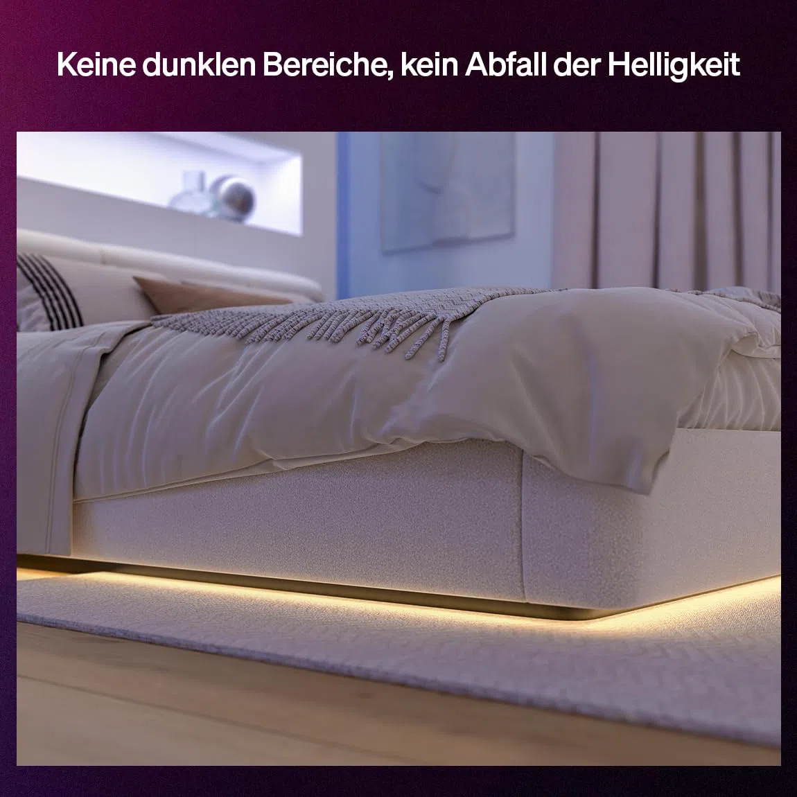 Hue Flux LED-Strip Light-Eckverbinder, Zubehör, 90-Grad-Verlängerung, flexible Innenbeleuchtung, gleichmäßiges Licht, einfache Installation, 4er-Pack