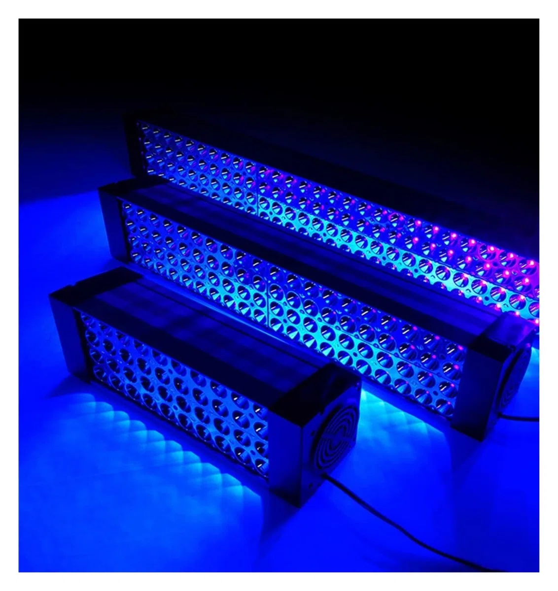EDEDE UV Härtender Licht, 1000W LED Tragbare UV-Härtungslampe Luftgekühlte UV-Lampe Hochleistungs-UV-UV-Lampe Schattenloser Kleber Ink365nm 395nm 405nm Cob UV-LED-Lampe(365nm)