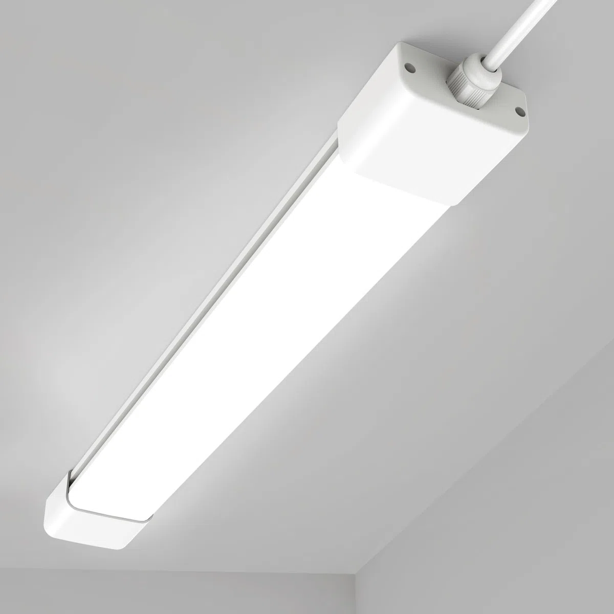 Modlicht Feuchtraumleuchte Led 60cm, 18W 1980LM werkstattlampe 4000K Neutralweiß, LED Deckenleuchte IP65 Wasserfest Wannenleuchte, kellerlampe für Büro Keller Garage Lager