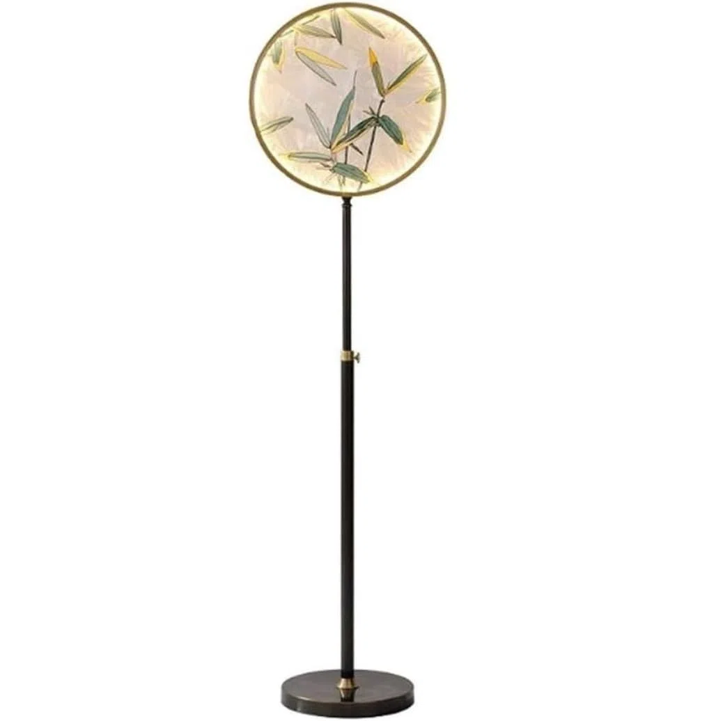 Hohe Stehlampe, moderne Stehlampe für Schlafzimmer, höhenverstellbare Metall-Stehlampe, Leselampe mit Glasschirm, hohe Stangenlampe