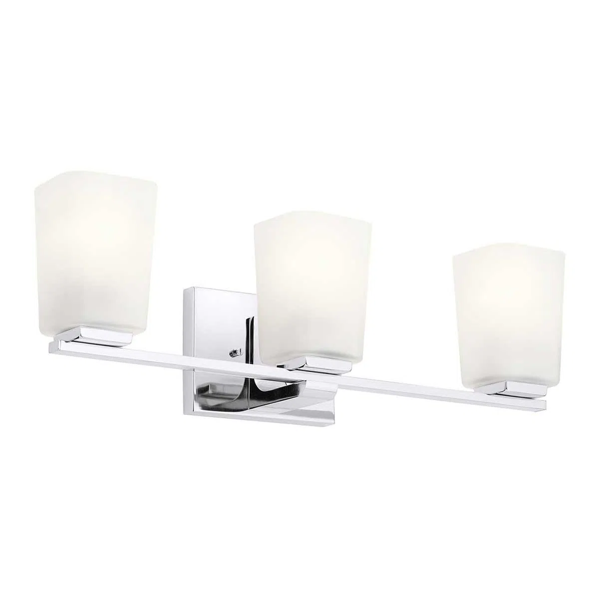 Spiegelleuchte LED G9 58,4 cm breit IP44 Chrom Weiß 3-flammig länglich warmweißes Licht 3000 K Wandlampe Badezimmer Badlampe Wand