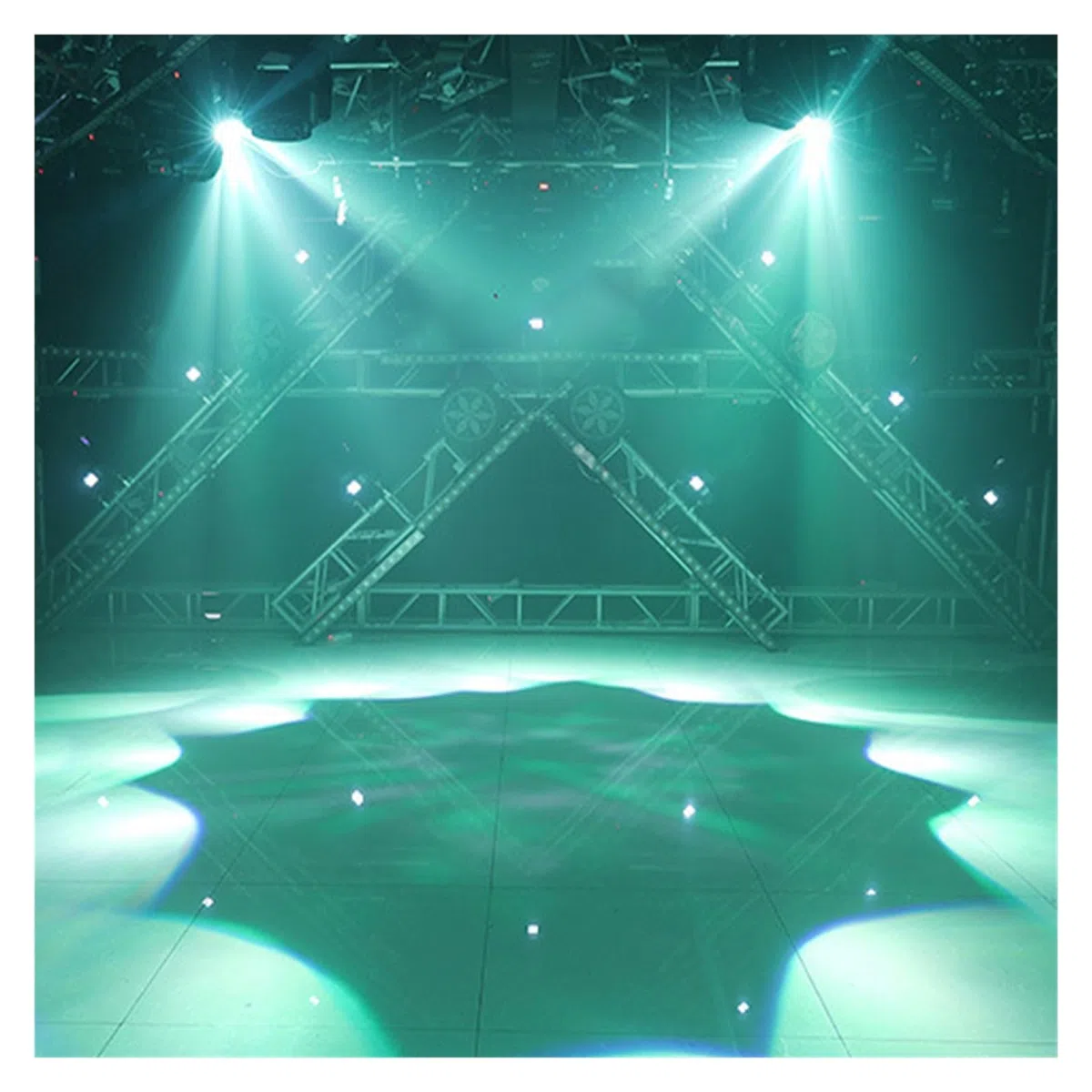 Bühnenlichter, 6x15W Bee Eye Beam Wash Moving Head RGBWA UV Bühnenbeleuchtung DJ Disco Weihnachten Party Musik Sound