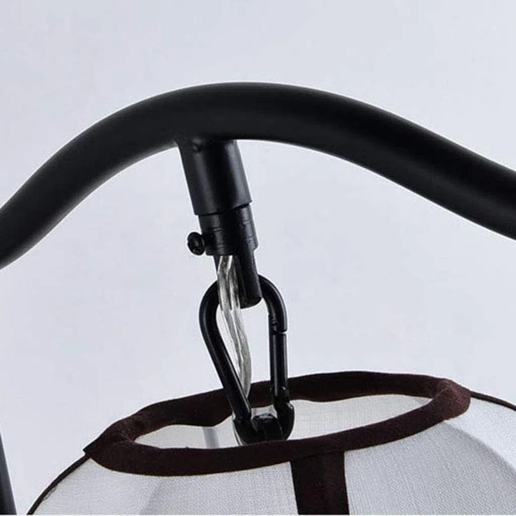 Hohe Stehlampe, chinesische klassische Stehlampe aus Eisen, Lampenschirm aus Stoff, Stehlampe, Stehlampe für Wohnzimmer, Schlafzimmer, hohe Stangenlampe