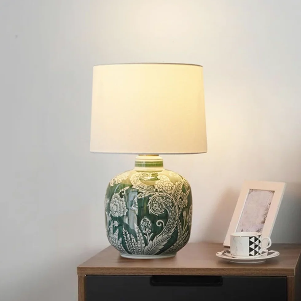 Nachttischlampe Schlafzimmer Kleine Schreibtisch Lampe Nacht Künstlerische Wohnzimmer Keramik Schlafzimmerlampen