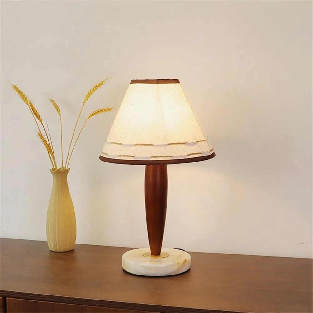 Nachttischlampe Holz Wohnzimmer Schlafzimmer Studie Sofa Marmor Dekorative Tisch Lampe Schlafzimmerlampen