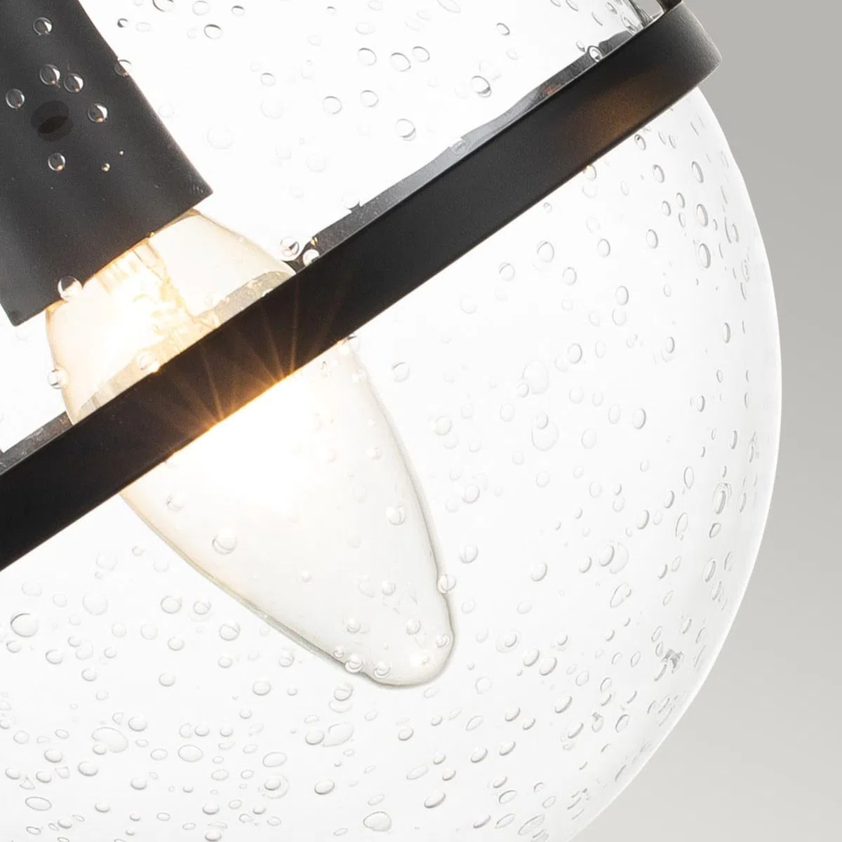 Badlampe Wand Metall Glas IP44 B: 38,1 cm Schwarz 2-flammig Kugelschirm Jugendstil Spiegel Licht Wandlampe Badezimmer Spiegelleuchte