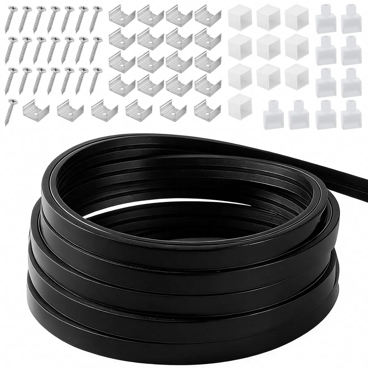 LED Streifen,LED Schiene 8m,Akustikpaneele LEDs Streifen,Flexibles Silikon LED Profil,LEDs Profil Silikon,IP65 Wasserdicht LED Kanal Diffusor,für Decke Wand TV Akustikpaneel Beleuchtung