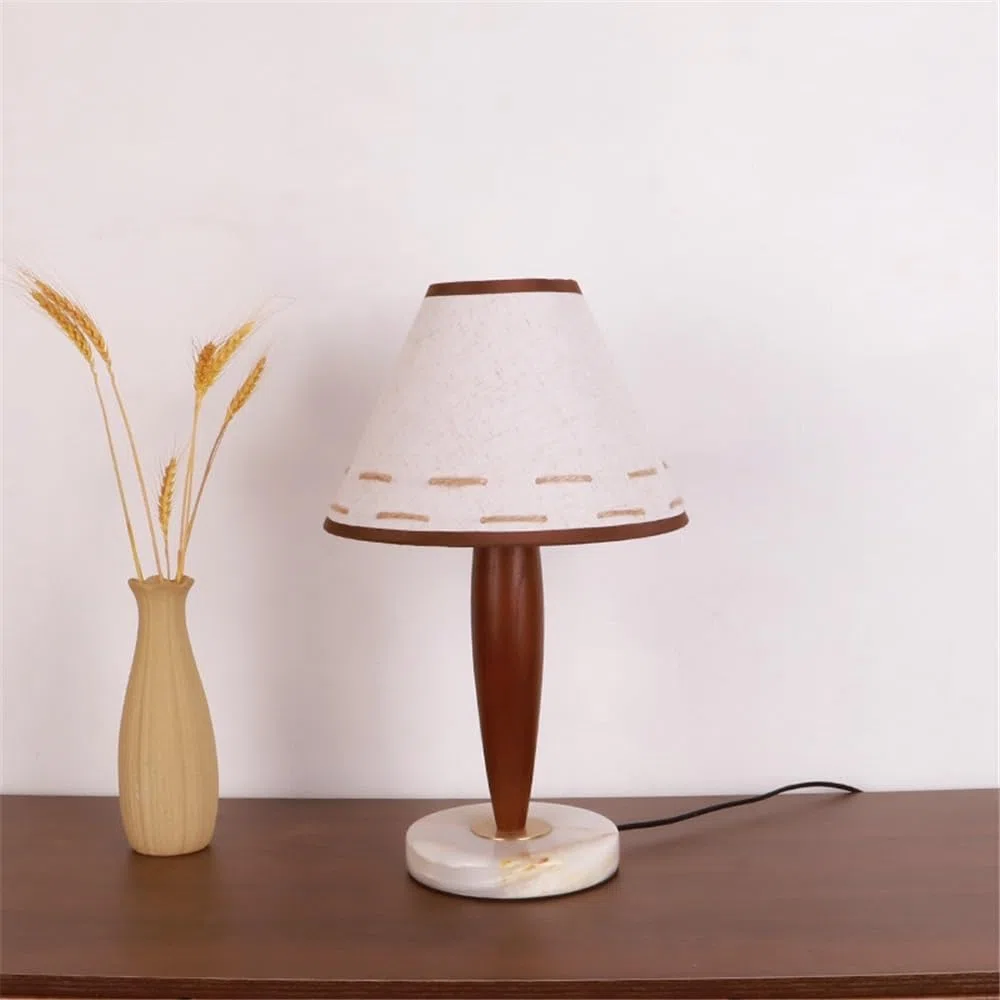 Nachttischlampe Holz Wohnzimmer Schlafzimmer Studie Sofa Marmor Dekorative Tisch Lampe Schlafzimmerlampen