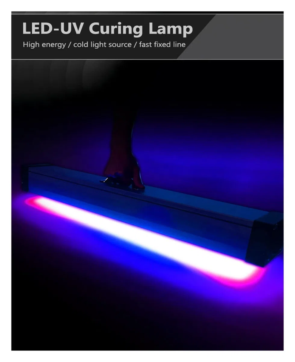 EDEDE UV Härtender Licht, 1000W LED Tragbare UV-Härtungslampe Luftgekühlte UV-Lampe Hochleistungs-UV-UV-Lampe Schattenloser Kleber Ink365nm 395nm 405nm Cob UV-LED-Lampe(365nm)
