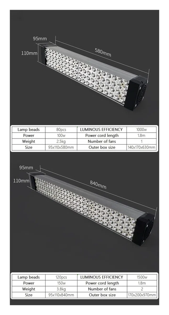 EDEDE UV Härtender Licht, 1000W LED Tragbare UV-Härtungslampe Luftgekühlte UV-Lampe Hochleistungs-UV-UV-Lampe Schattenloser Kleber Ink365nm 395nm 405nm Cob UV-LED-Lampe(365nm)