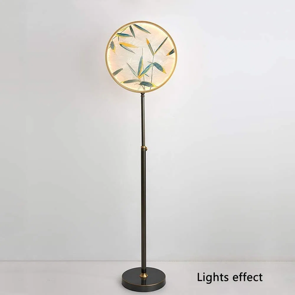 Hohe Stehlampe, moderne Stehlampe für Schlafzimmer, höhenverstellbare Metall-Stehlampe, Leselampe mit Glasschirm, hohe Stangenlampe
