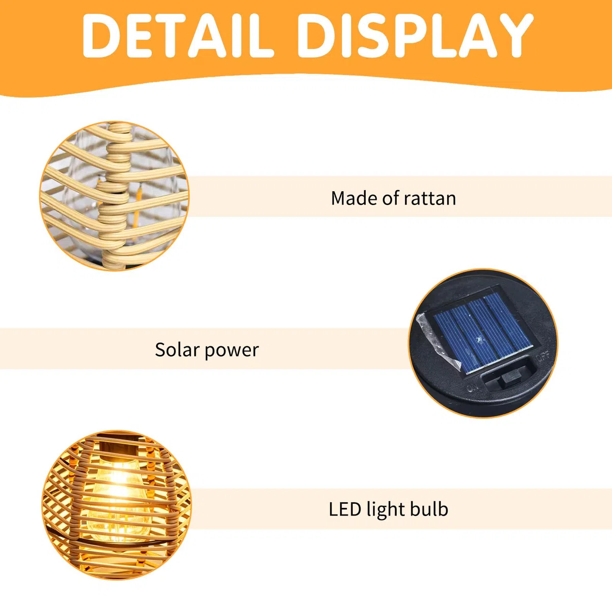 Solarlampen für Außen Hängend,2 Stück Solar Lampions Außen Wetterfest,Rattan Solar Laternen für Draußen,IP44 Wasserdicht Garten Solarleuchten für Außen,für Garten,Terrasse,Balkon,Partys