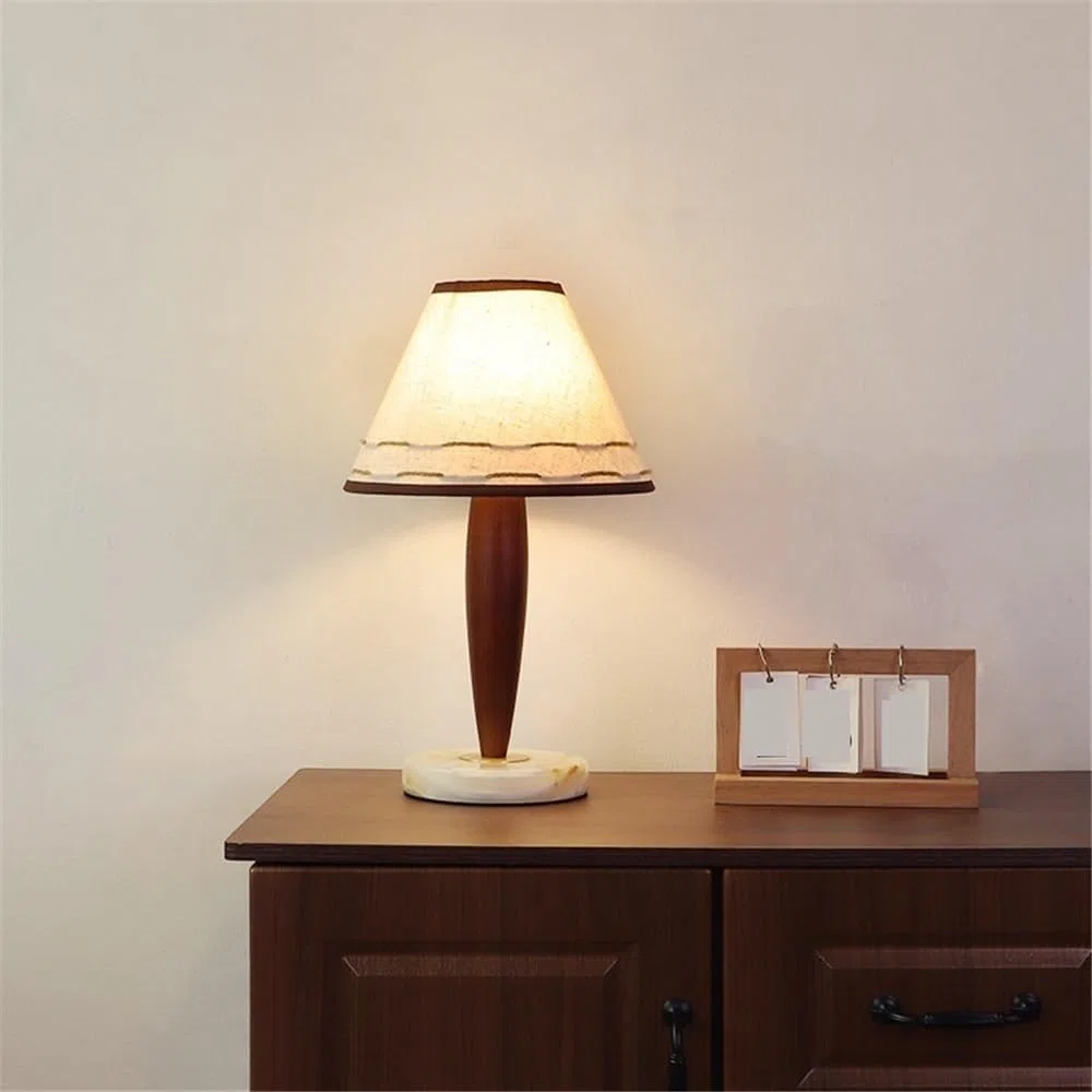 Nachttischlampe Holz Wohnzimmer Schlafzimmer Studie Sofa Marmor Dekorative Tisch Lampe Schlafzimmerlampen