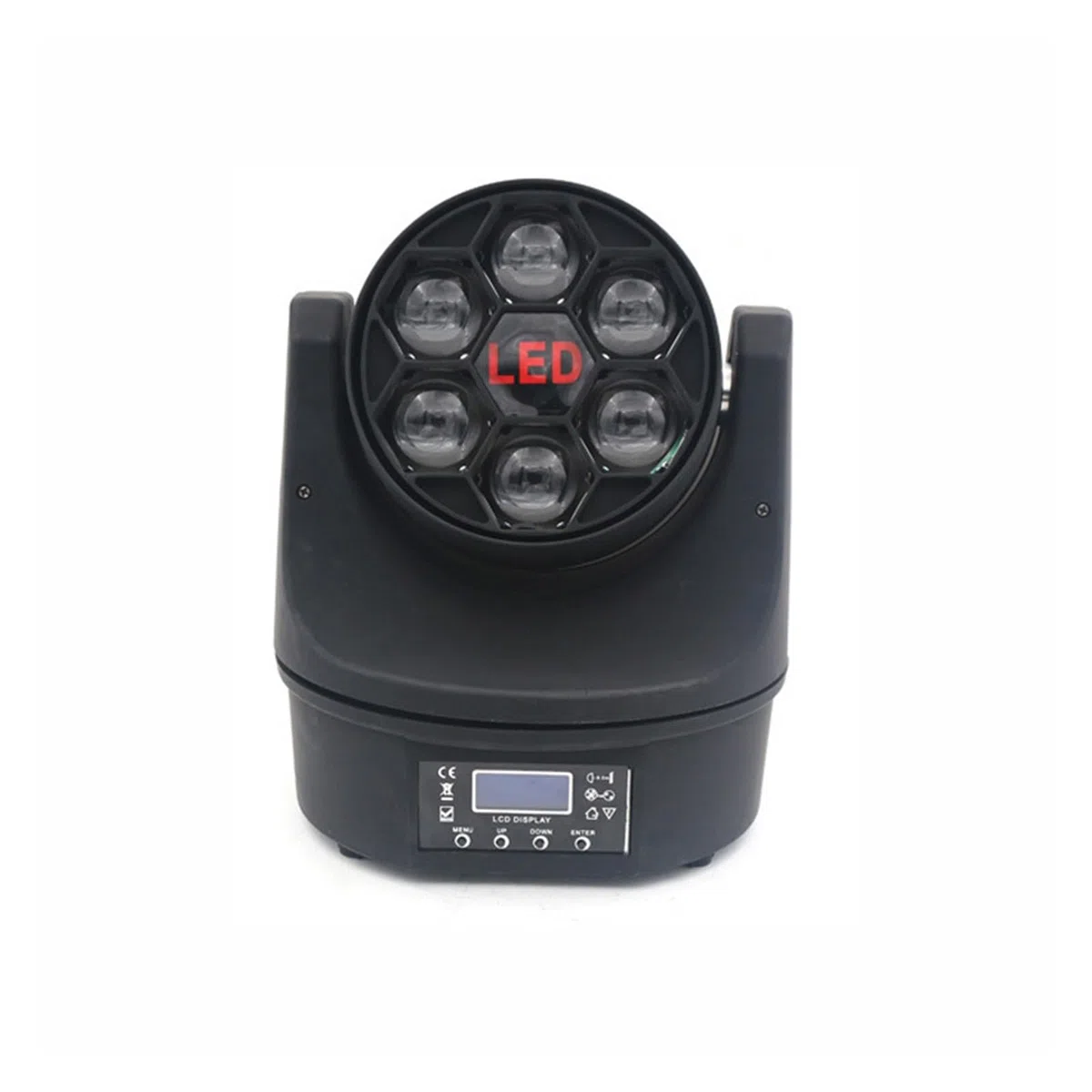 Bühnenlichter, 6x15W Bee Eye Beam Wash Moving Head RGBWA UV Bühnenbeleuchtung DJ Disco Weihnachten Party Musik Sound