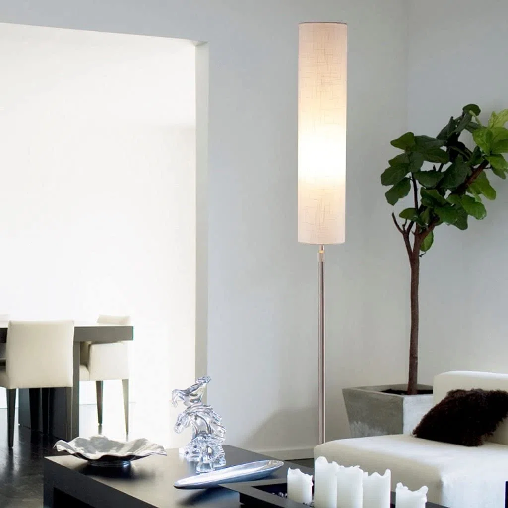 Hohe Stehlampe Edelstahl Stehlampe Zylindrische Höhenverstellbare Stehlampe Bar Cafe E27 Stehleuchte Für Wohnzimmer Schlafzimmer Hohe Mastlampe